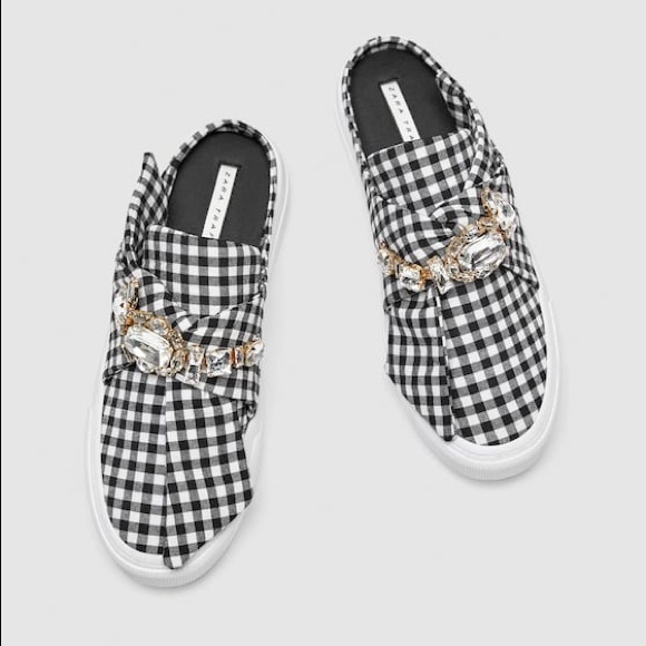 Zara bejeweled mule sneakers - Picture 1 of 5